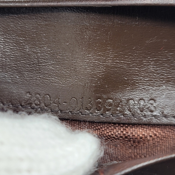 VINTAGE FENDI Authentic Bifold Long Wallet Zucca Canvas Leather Brown Logo FENDI - Picture 11 of 16